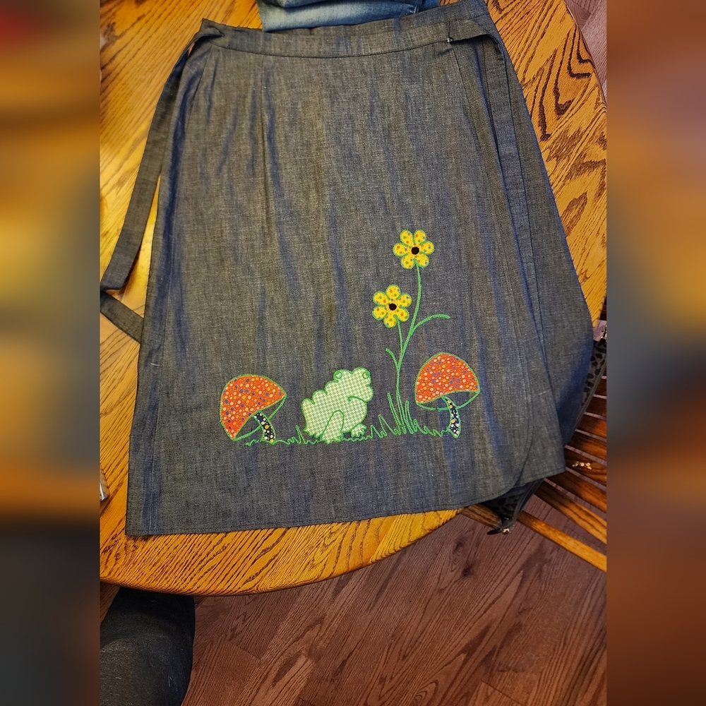 Vintage Jean wrap skirt